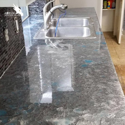 Countertop van het kleurendeeg Epoxyhars 12mm30mm Duidelijke Vloeibare Epoxyhars