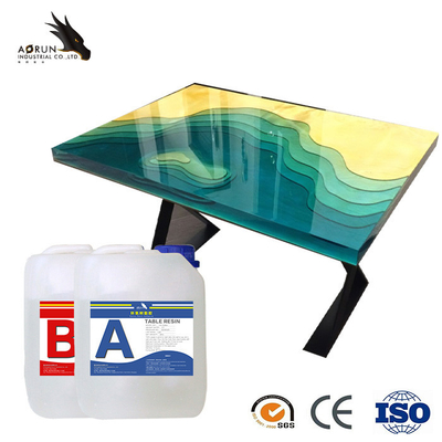 Juwelen die tot UV Bestand Epoxyharstafelblad maken Epoxy Houten Vuller