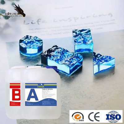 De snel Genezen Bovenkant In twee delen van de de Rivierlijst van Epoxyhars Duidelijke Vloeibare Crystal Casting Kit Art Resin