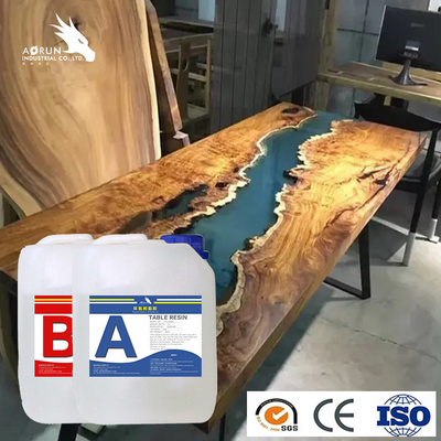 De snel Genezen Bovenkant In twee delen van de de Rivierlijst van Epoxyhars Duidelijke Vloeibare Crystal Casting Kit Art Resin