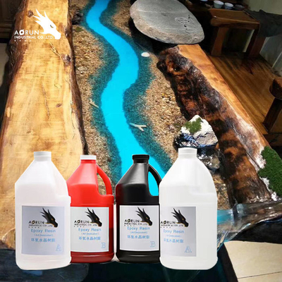 Duidelijke Epoxyhars in twee delen voor Epoxycountertops Duidelijk Vloeibaar de Epoxyharshout van Diy