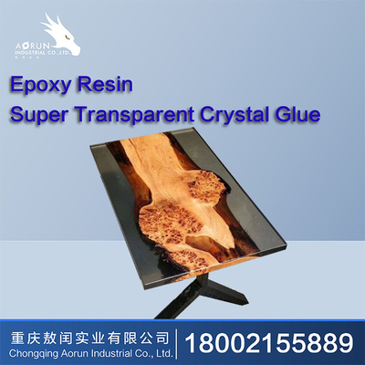 De Lijm van Crystal Clear Epoxy Resin Table Art Hardener Wood ab