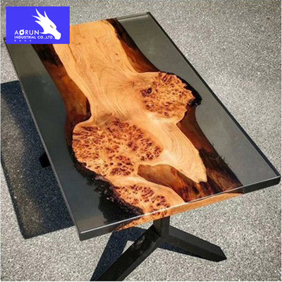De Lijm van Crystal Clear Epoxy Resin Table Art Hardener Wood ab