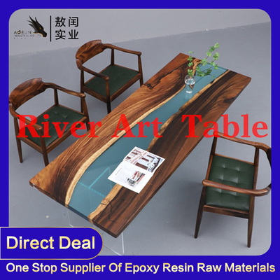 Geen Vergelende Gegoten Houten Oppervlakte van Art Jewelry Clear Epoxy Resin Lijst