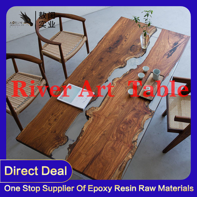 Geen Vergelende Gegoten Houten Oppervlakte van Art Jewelry Clear Epoxy Resin Lijst