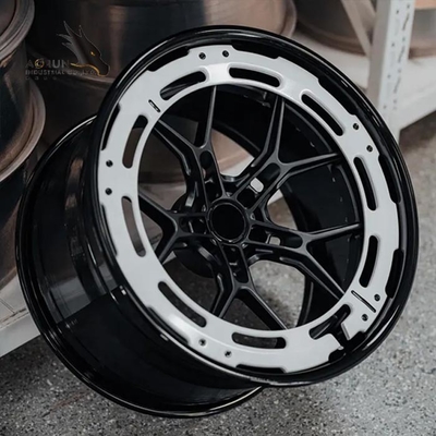 De aangepaste Luxe Monoblock 2 stuk 3 Stukken Gesmede Legeringswielen voor Hoog Beëindigen smeedde Wielenraceauto's