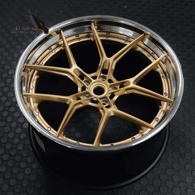 De aangepaste Luxe Monoblock 2 stuk 3 Stukken Gesmede Legeringswielen voor Hoog Beëindigen smeedde Wielenraceauto's