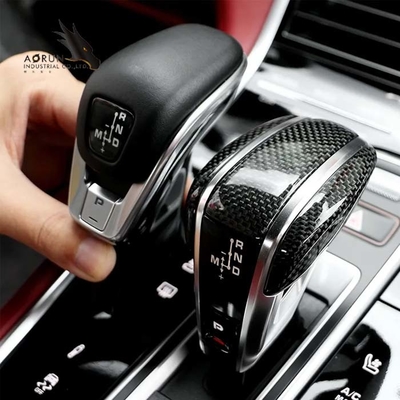 Van de de Koolstofvezel van de premie de Binnenlandse Auto van het het Toestelhandvat Knop van de de Autoverschuiving voor Porsche Cayenne 2018-2022 Panamera 2017-2022