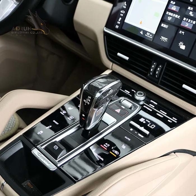 Van de de Koolstofvezel van de premie de Binnenlandse Auto van het het Toestelhandvat Knop van de de Autoverschuiving voor Porsche Cayenne 2018-2022 Panamera 2017-2022
