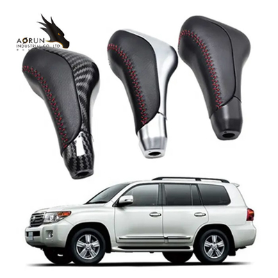 Zwarte Echte van het de Autotoestel van de Leer Automatische Hefboom de Verschuivingsknop voor de TOENDRA TRD PROfj van LAND CRUISER 2003-2017 LC5 4RUNNER