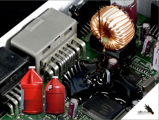 Zwarte Potting van PCB Lijm Twee Potting van het Componentensilicone Mengelingskleefstof